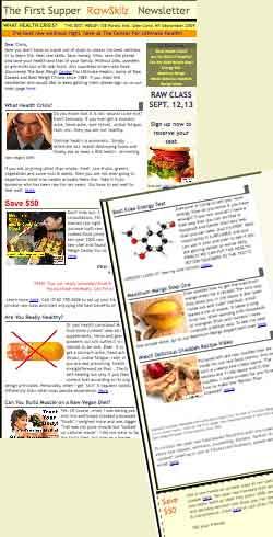 Rawxkilz free raw newsletter protein myth live food classes demos seminars long island wellness 